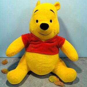 Disney Classics Winnie the Pooh 12" Plush Just Play Stuffed Animal Red Shirt